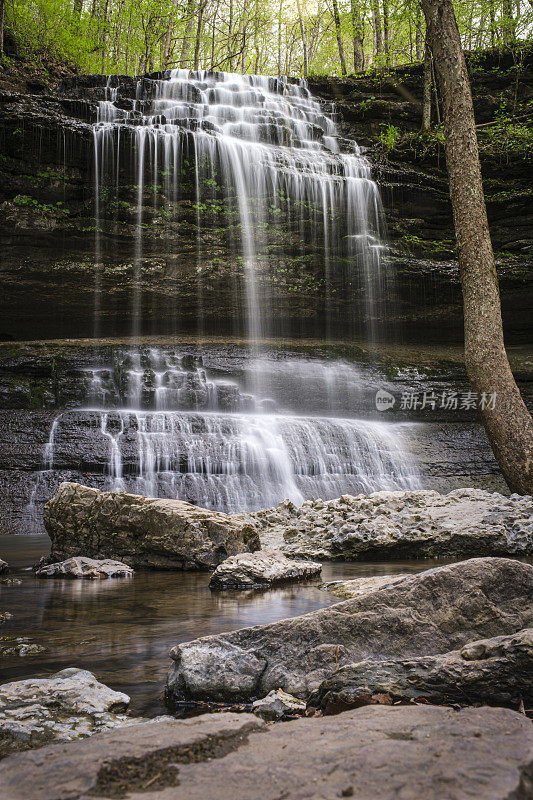 长时间曝光的Stillhouse Hollow Falls